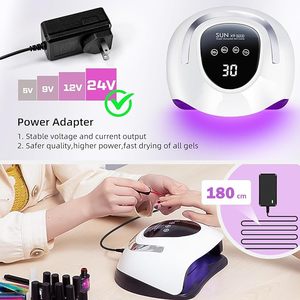 Lámpara UV LED para Uñas de 220W con 57 Lámparas LED, Sensor Automático, 4 Ajustes de Temporizador, Pantalla Táctil LCD, Material Plástico para Esmalte de Gel - Product Image 5