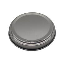 Boîte de rangement ronde en fer blanc D75x21mm à ouverture par pression, personnalisable en gros, pour cirage à chaussures, vide, pour cadeaux et artisanat