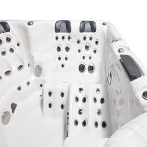 Tinas de spa con chorros de agua de masaje eficientes y cascada de luz LED Tina de spa para 5-6 personas - Product Image 5