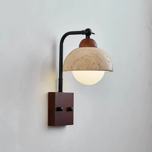 Lámpara de Pared LED de Travertino Amarillo Estilo Retro Moderno de Zhongshan, Pequeña Lámpara Decorativa Cálida para Exteriores, Cafés, Hoteles y Pasillos - Product Image 5