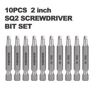 GEINXURN SQ2 Set Obeng Multi Bit Kepala Persegi 2 Inci 50mm Pegangan Baja Kelas Industri Ujung Magnetik MOQ 100pcs - Product Image 3