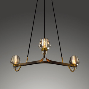 Suspension Candeli de style rétro européen Lumière d'intérieur Pendentif en cuivre moderne Décoration de salon de salle à manger - Product Image 2