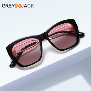Gafas de sol Greyjack para mujer, montura negra TR90, lentes TAC UV400, estilo mariposa polarizado, montura grande - Product Image 2