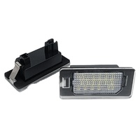 Lampe de plaque d'immatriculation LED haute luminosité 6500-7000K 2,8W 12-30V Tension universelle Étanche pour Volkswagen Audi Skoda SEAT Golf