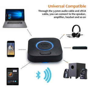 1mii B06 + Bluetooth âm thanh receivers với 3D Surround Bluetooth 5.1 RCA stereo Receiver hỗ trợ aptX-LL/HD AUX Bluetooth Adapter - Product Image 5