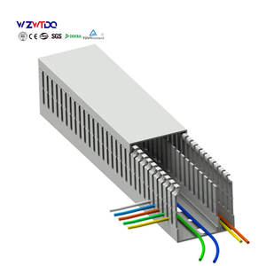 Fabrika çin özel PVC tel trough tel DuctGray mavi beyaz siyah güçlü ve zayıf elektrik ayırma trough pvc kanal - Product Image 3