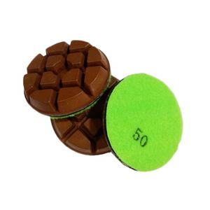 Murat 3 \ "4 \" cuscinetti lucidanti in resina-rame per marmo di pietra di granito e lucidatura auto per la ristrutturazione del pavimento - Product Image 5