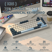 ATTACK SHARK K85 Magnetic Switch Mechanical Keyboard Hall Effect Ultra Low Latency PBT Keycaps Knob for Esports Pro