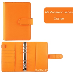 Hot bán A6 Macaron bìa cứng máy tính xách tay đơn giản dễ thương 6-lỗ Dây Kéo Túi 100 trang Sheets đối với trường hóa đơn thay đổi lưu trữ - Product Image 6