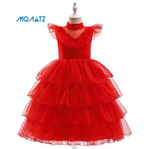 Mqatz नई कोस्प्ले रानी दिल की लड़की पार्टी पोशाक लाल रंग पोशाक लड़की पार्टी पोशाक yjfs01 - Product Image 1