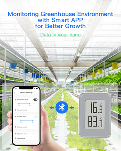 2024 New bfour HD E-ink màn hình kỹ thuật số ẩm kế đo độ ẩm nhiệt kế Nhiệt kế chính xác cao cảm biến nhiệt độ - Product Image 4