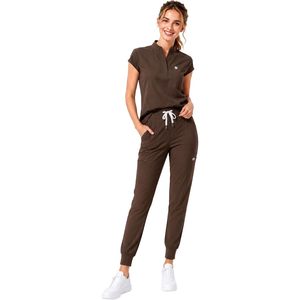 Uniformes Médicos FOXA para Mujer, Top Moderno sin Mangas, Pantalones Jogger con 8 Bolsillos, Tejido Suave, Ropa de Hospital para Enfermeras - Product Image 1