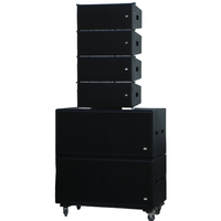 Système de sonorisation DBK Full Range Dual 10 pouces Line Array avec double caisson de basses 18 pouces pour scène de concert