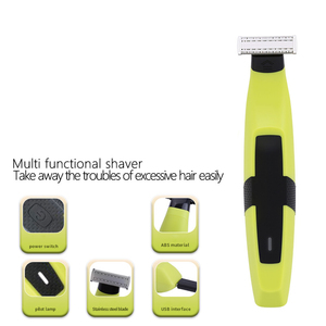 Recortadora de vello corporal eléctrica lavable de una sola cuchilla para hombres, depiladora, afeitadora, kit de aseo corporal y de barba - Product Image 3