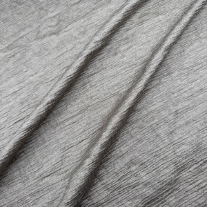 Solid Gray Crinkle Texture Fabric Lightweight Wrinkle Cloth For Summer Dress <b>Blouse</b> Hanfu Garment Wholesale - Product Image 3