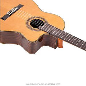 جيتار كلاسيكي من خشب الورد من خشب الأرز الصلب عالي الجودة مع لاقط يتوفر من صانعي المعدات الأصلية - Product Image 4