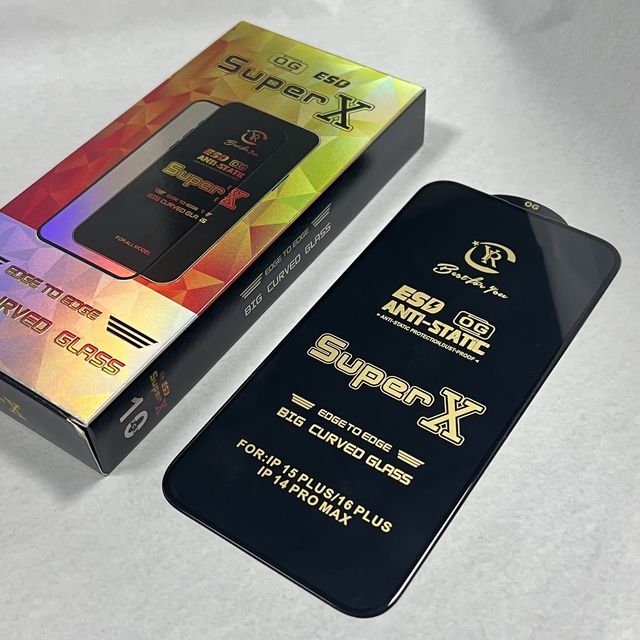 ESD Super X OG Anti Static Tempered Glass Screen Protector for iPhone 15 16 Pro Max for Tecno for Samsung
