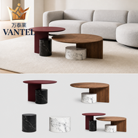 Table basse d'hôtel sur mesure, meubles en bois modernes avec rangement dissimulé pour chambre d'hôtes