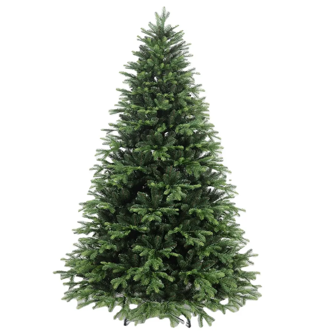 مضاءة الفورية لا زغب الأخضر الاصطناعي شنق شجرة عيد الميلاد مع الصمام
