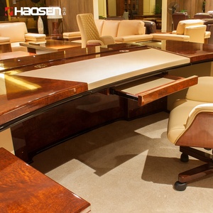 Rolls 68028New Mesa de muebles de oficina de madera clásica Escritorio de oficina ejecutivo de lujo - Product Image 2