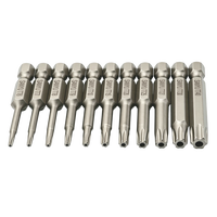 Mata Obeng Torx Magnetik Baja S2, Shank Hex 1/4 inci, untuk Aplikasi Perbaikan Industri dan DIY