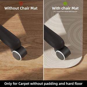 Tapete Transparente de PVC de Alta Calidad para Silla de Oficina, Duradero, Lavable, Antideslizante, Protector Reversible para Pisos de Madera Dura, para el Hogar - Product Image 6