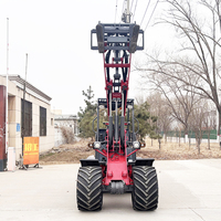 Chinesischer Hydraulischer 4WD-Lader DY50 mit Seiteneinkippkabine Kleiner Landwirtschaftslader mit Mehrfachanbaugeräten