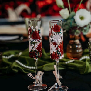 Flauta Personalizada Hecha a Mano, Pintada a Mano, Colorida, Moderna, Floral, Reutilizable, para Niños, Regalo - Product Image 1