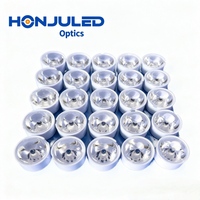 Lentille optique LED COB HONJU HZ-22*H14mm en PMMA avec options de 20/60/90 degrés, indice de protection IP33, efficacité de 92% pour l'éclairage commercial