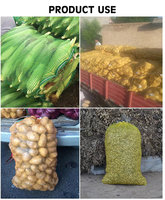 Groente-netzak met trekkoord, makkelijk te sluiten en te dragen voor supermarkt, thuisopslag, landbouw; opties van 5kg/10kg/25kg