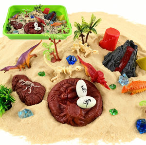 Piccolo Mondo Sensoriale Tema Paradiso dei Dinosauri Gioco Educativo Sandbox per Bambini dell'Asilo - Product Image 1