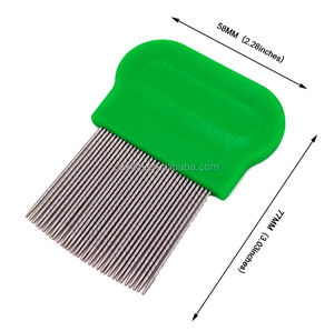 Peine para piojos de cabeza duradero con personalización de Color de calidad superventas peine para piojos liendres para eliminación de caspa peine estriado para piojos - Product Image 3