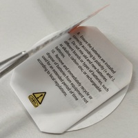 Autocollant d'étiquette de livret pliant personnalisé couches pliées multicouches étiquette auto-adhésive pliée pliée pour l'emballage d'instructions de produit