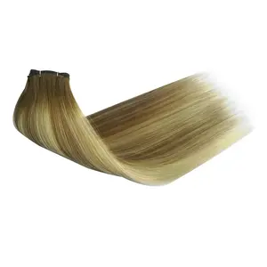 Manufacturer Supply 100% Human Hair Cuticle Aligned Virgin Hair Extension Weft Straight Remy Weaving Wefts Factory Price