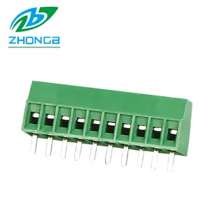 ZB128Vピッチ2.54mmM1.6鋼26-18AWG真ちゅうNiメッキ150v6A PCB電子クランプ端子台コネクタ