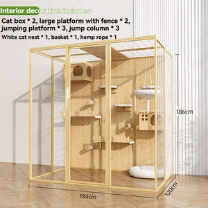 Rivoluzione Spaziale 2025 Villa Tiragraffi a Castello a 5 Livelli con Lettiera Nascosta Design Modulare Compatto da Arrampicata per Monolocale - Product Image 3