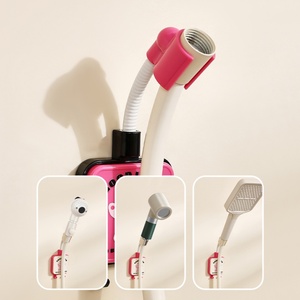 Colorful Adhesive Wall Mounted Handheld <b>Shower</b> <b>Head</b> <b>Bracket</b> <b>Shower</b> B Racket <b>Head</b> Hook Holder Adjustable for Bathroom - Product Image 2