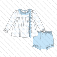 Impression personnalisée nouveau-né bébé fille vêtements ensembles 0-3 mois noël à volants enfant en bas âge filles vêtements bloomer ensembles courts