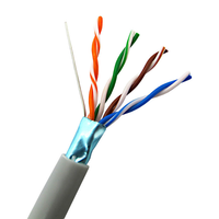 Cable de Red FEIBOER U/FTP F/UTP para Interiores/Exteriores Cat5E/Cat6/Cat7, 4 Pares*0.57mm BC/CCA, Blindaje Simple, 100m/305m/500m, Logotipo Gratuito