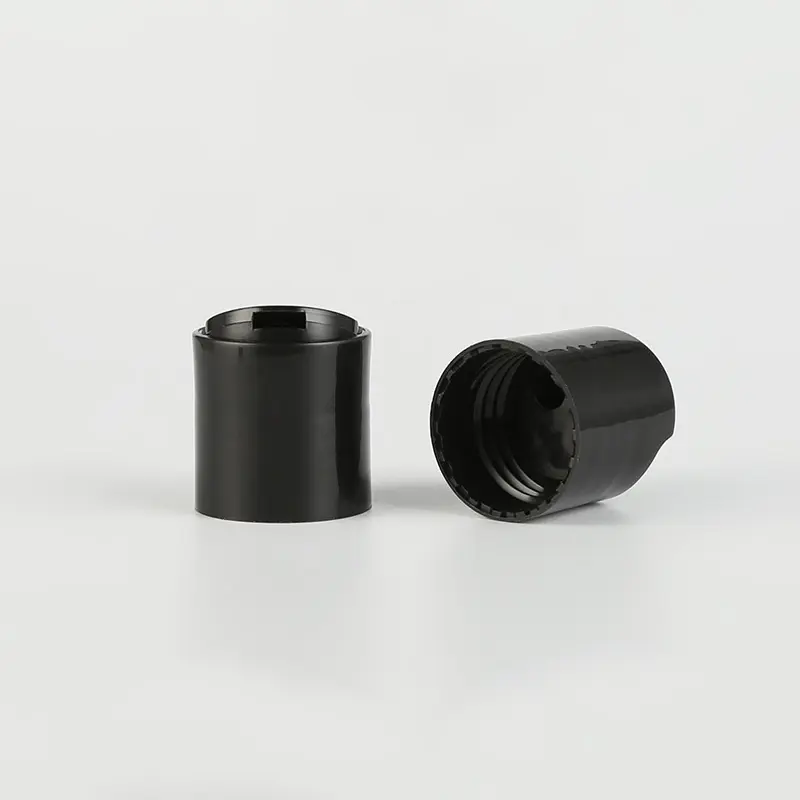 18/410 18/415 20/410 22/410 24/410 28/410 Thread Black Plastic Disc Top Cap For Shampoo Bottle