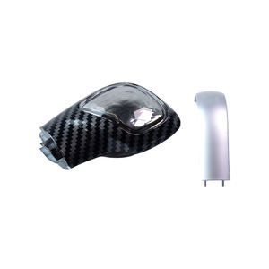 Capuchon en cristal de pommeau de levier de vitesse en Fiber de carbone d'usine pour <span class=keywords><strong>Volkswagen</strong></span> <span class=keywords><strong>Golf</strong></span> 6 7 <span class=keywords><strong>R</strong></span> GTI Passat Jetta <span class=keywords><strong>Dsg</strong></span> couvercle latéral de vitesse en cuir - Product Image 2