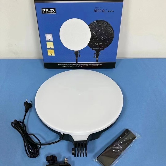 Dimmable Brightness LED Video Work Light Panel Streaming Studio Zoom Meeting Video Conferencing Round Photography Fill Lamp