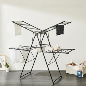 Hot Selling Heavy Duty <b>Clothes</b> <b>Racks</b> Metal <b>Clothes</b> Drying <b>Rack</b> Adjustable Wing Type Outdoor <b>Clothes</b> Dryers - Product Image 3