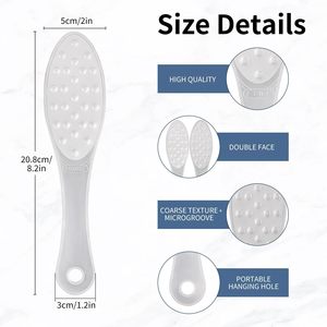 Thép không gỉ chân <span class=keywords><strong>scraper</strong></span> chuyên nghiệp hai mặt Callus <span class=keywords><strong>Remover</strong></span> chân tập tin kim loại xử lý dễ dàng để làm sạch móng chân tập tin - Product Image 4