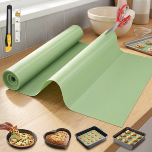 Tappetino da Forno in Silicone 12 X 6 FT, Antiaderente, Riutilizzabile, Antiscivolo, per Impasti e Pasticceria - Product Image 2