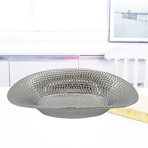 <span class=keywords><strong>Plato</strong></span> decorativo de cerámica de gres plateado <span class=keywords><strong>para</strong></span> boda o Navidad, decoración del hogar, características elegantes, diseño de soporte de vela - Product Image 1