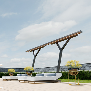 Auvent mural en alliage d'aluminium durable, protection contre le soleil et la pluie, pour extérieur, résidentiel, balcon, café, bar, électrique, <span class=keywords><strong>cassette</strong></span> intégrale - Product Image 3