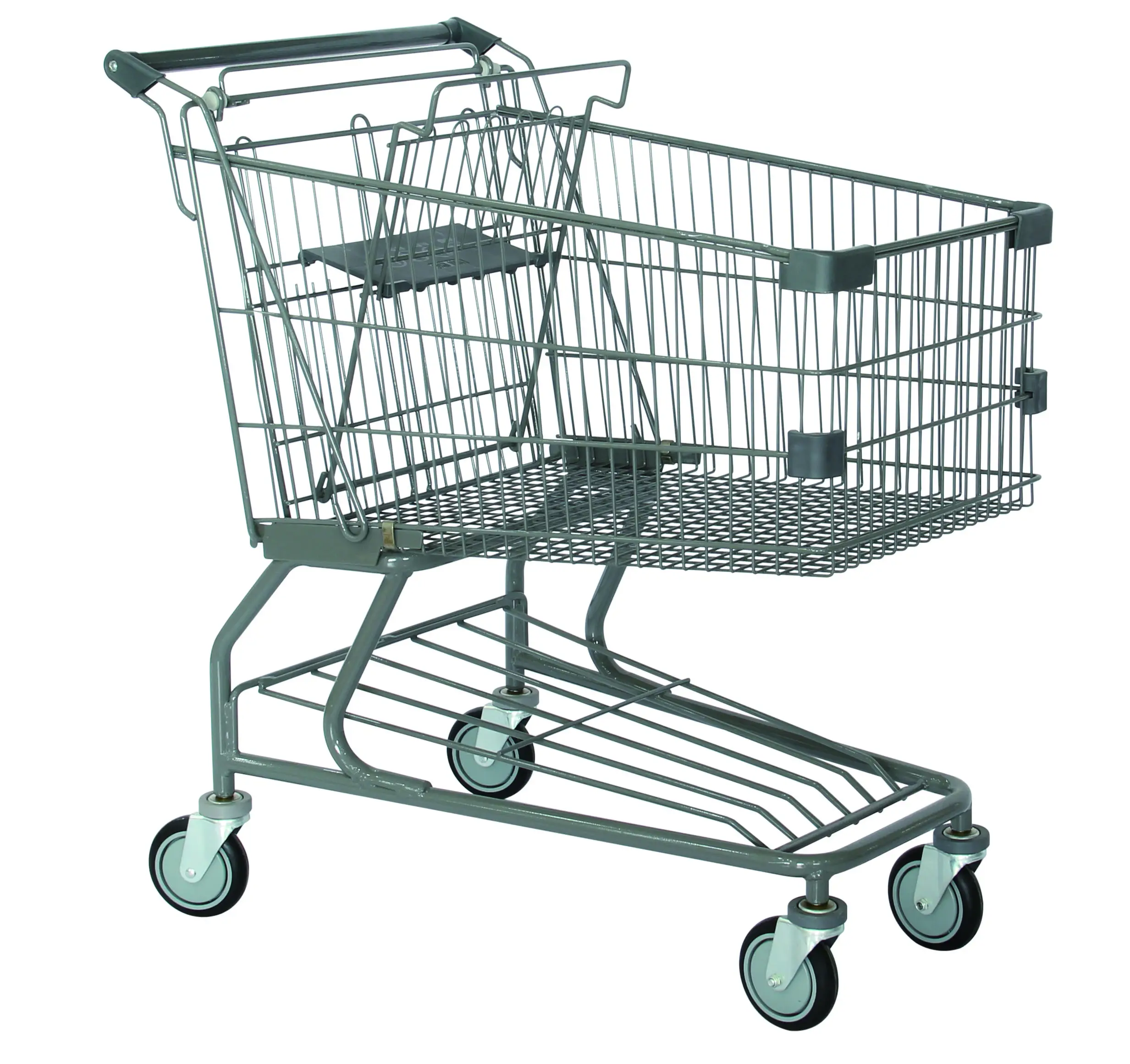 Groothandel Supermarkt Apparatuur Hand Trolley, Lage Prijs China Fabrikant Metalen Kruidenier Mall Winkelwagentje