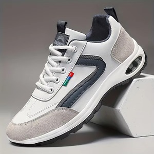Zapatillas Deportivas Clásicas de Pierna Ancha para Mujer, Diseño Desgastado Moderno, Parte Superior de Malla, Cierre con Cordones, Tendencia de Moda Otoñal - Product Image 6