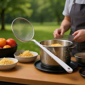 Wire Skimmer 10 Inch Stainless Steel <b>Mesh</b> <b>Strainer</b> For Kitchen Cooking Food Preparation - Product Image 3